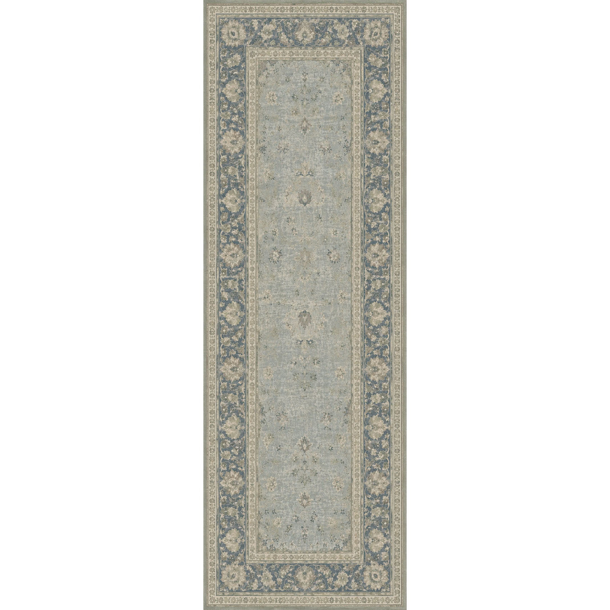 RWPR0004 washable chenille area rug viewed from above