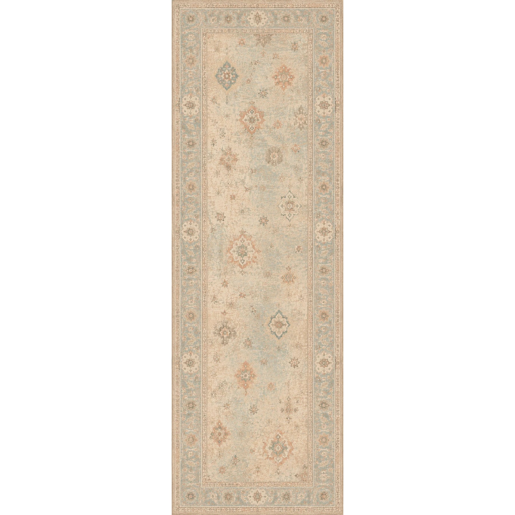 RWPR0005 washable chenille area rug viewed from above