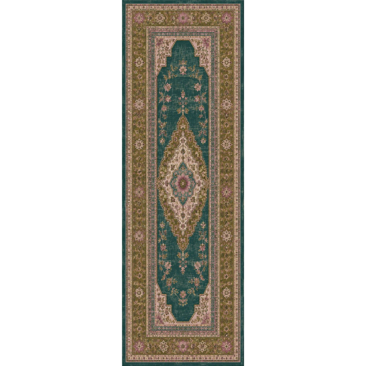 RWPR0009 washable chenille area rug viewed from above