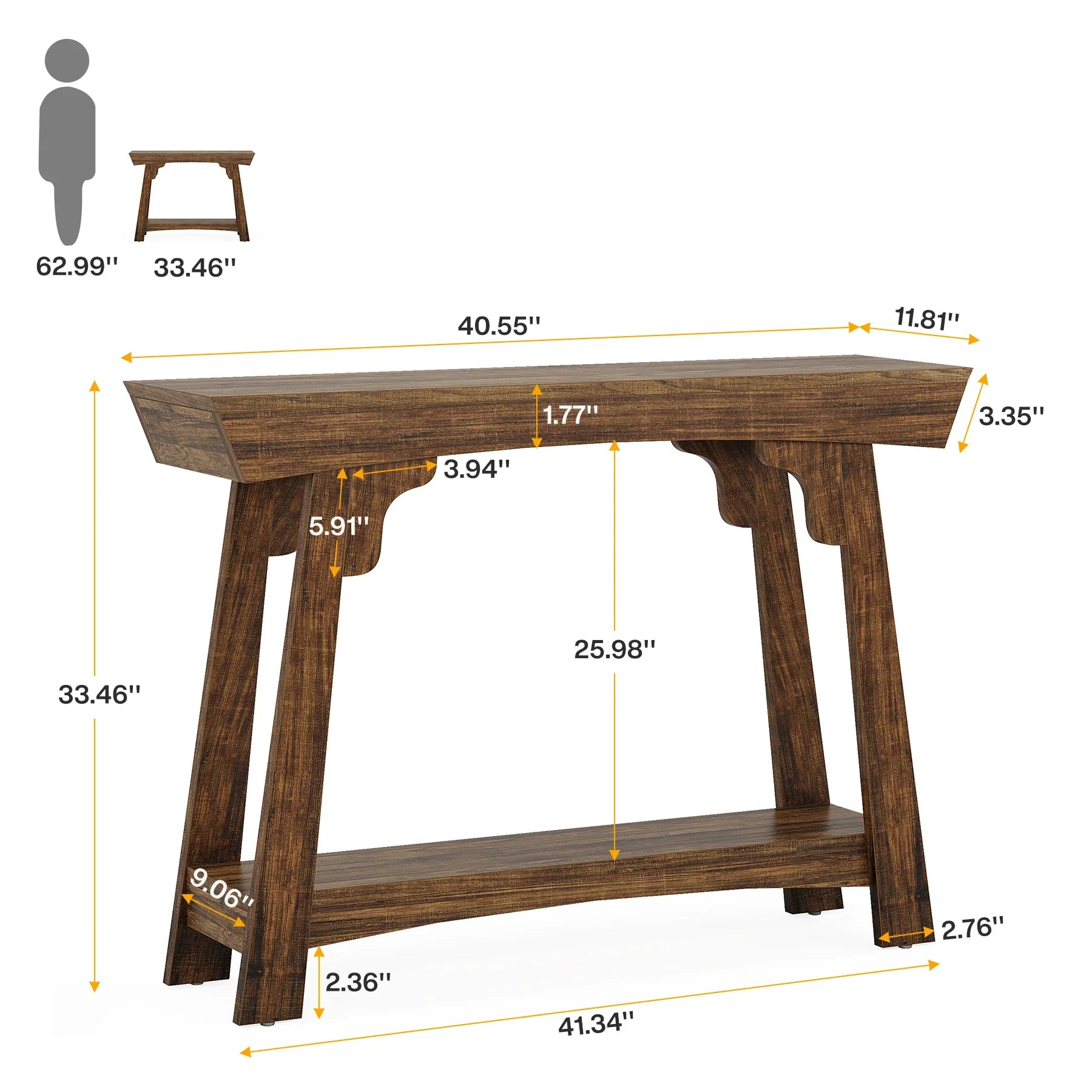 2-Tier Hallway Table