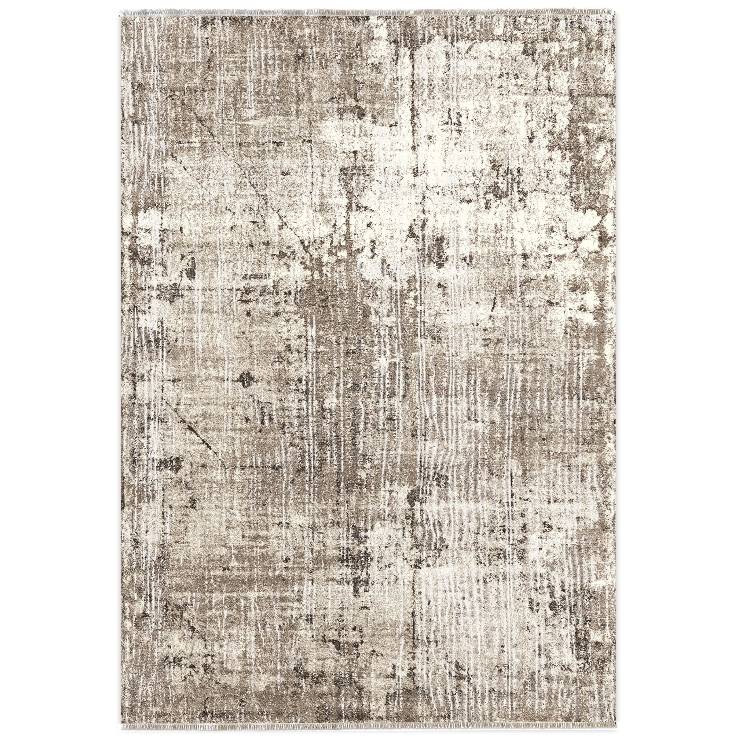 Netline Home Mink Brown Modern Vintage Machine Washable Chenille Rug Design T12 - Hilltop Photoshoot - Netline Home