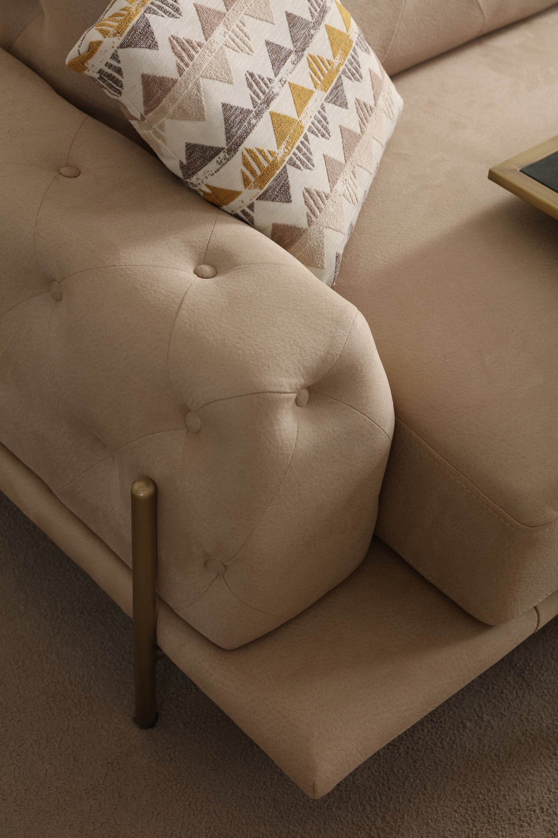 Eos Quilted 3-Seater Sofa (SG) by Netline Interiors