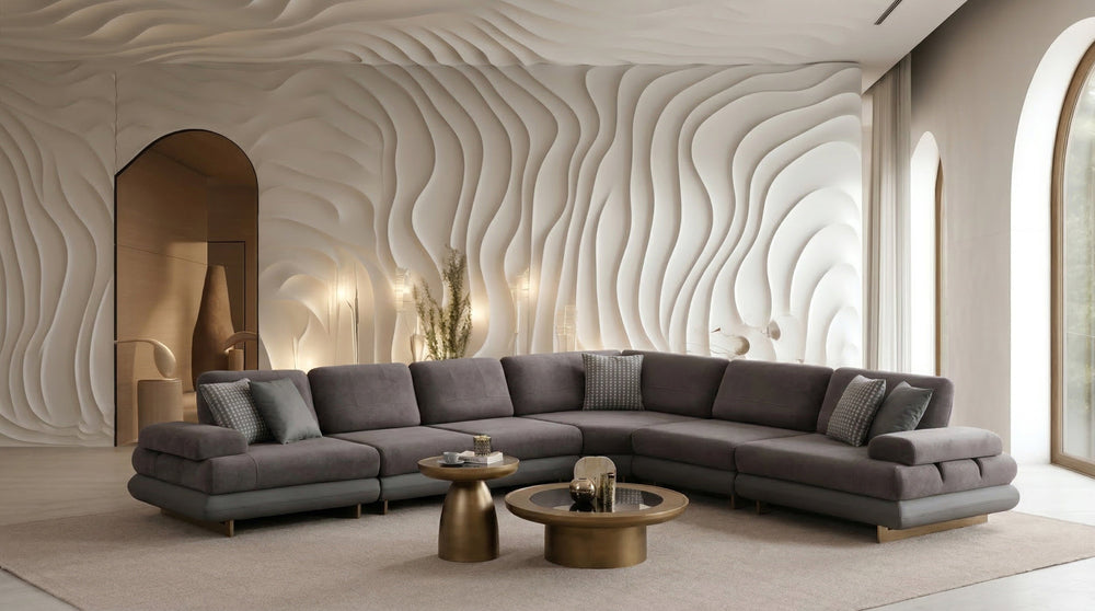 Lunza Corner Sofa (SG) by Netline Interiors
