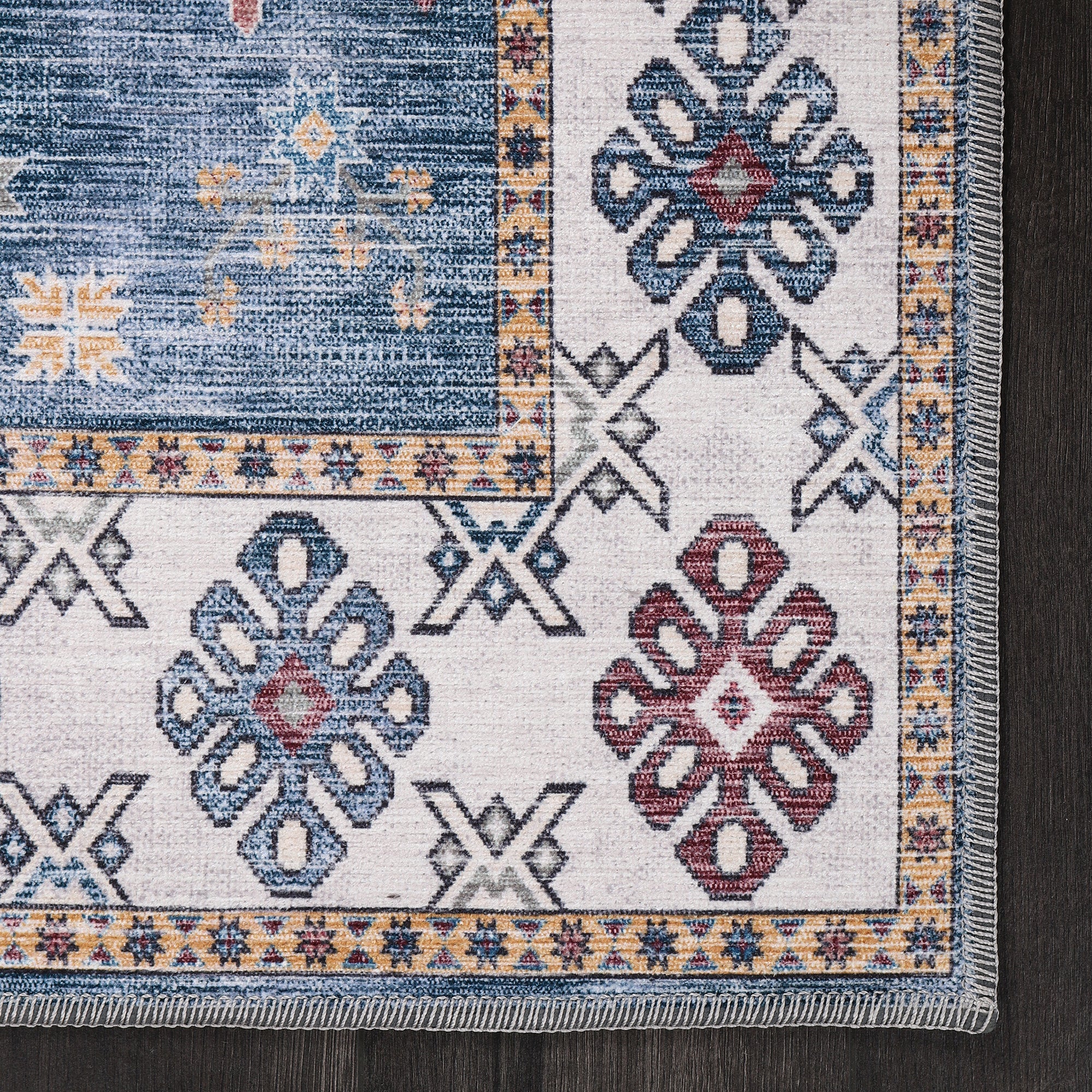 Netline Home Rugs Depot - Tribal Multicolor Geometric Washable Rug, Design NL1016