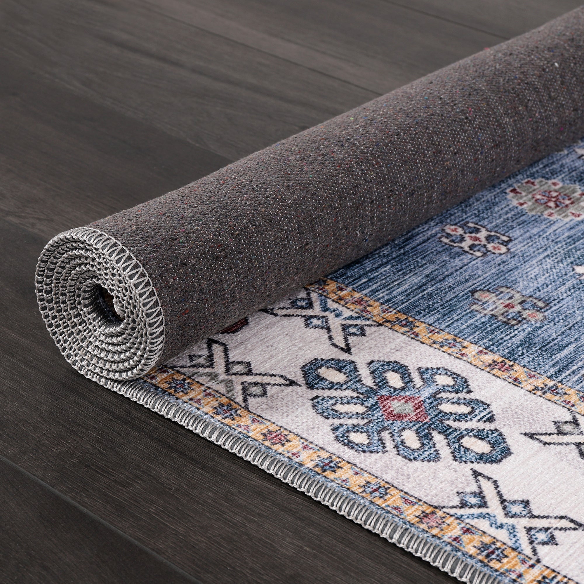 Netline Home Rugs Depot - Tribal Multicolor Geometric Washable Rug, Design NL1016