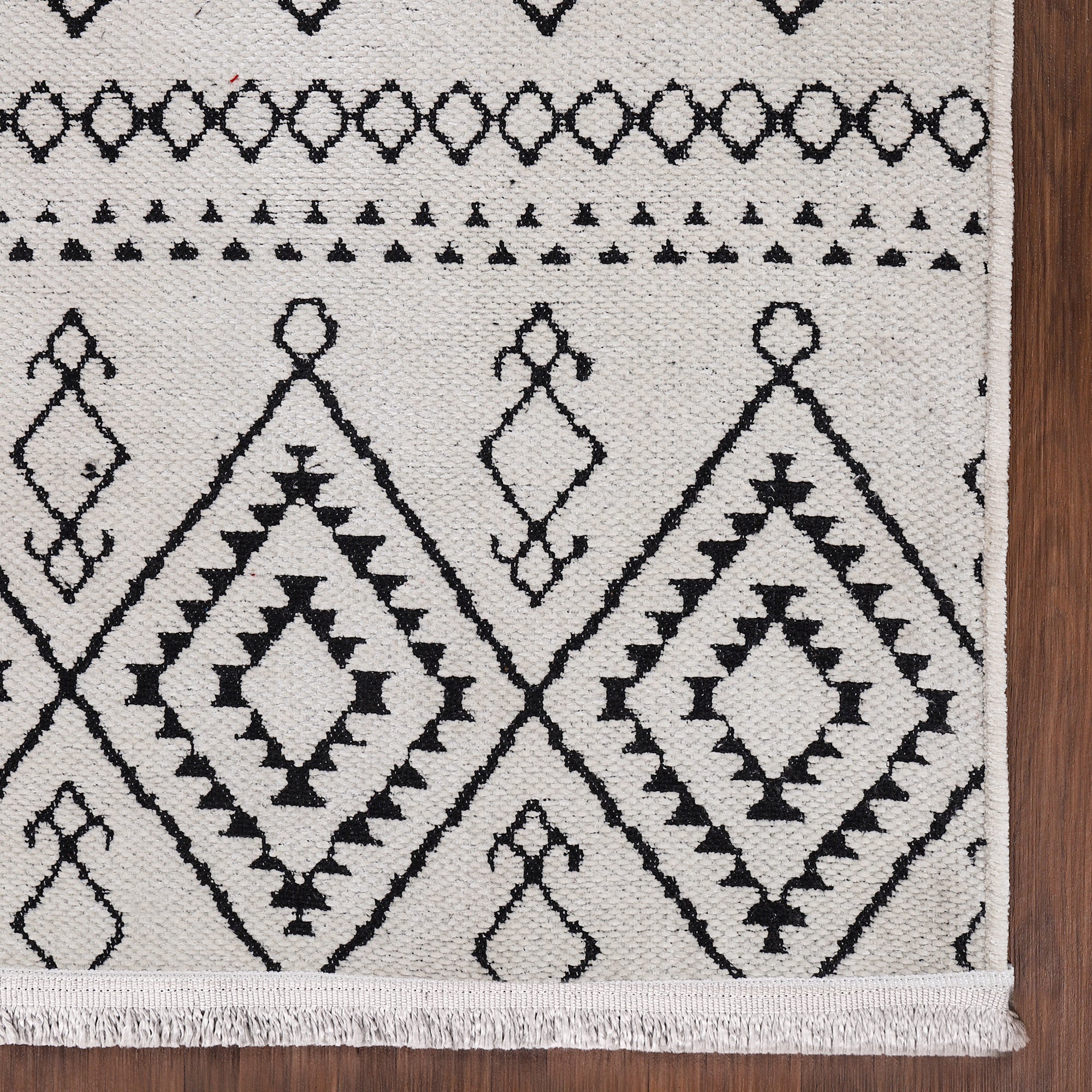 Netline Home Machine Washable Rug RW1801 – WHITE Soft Chenille