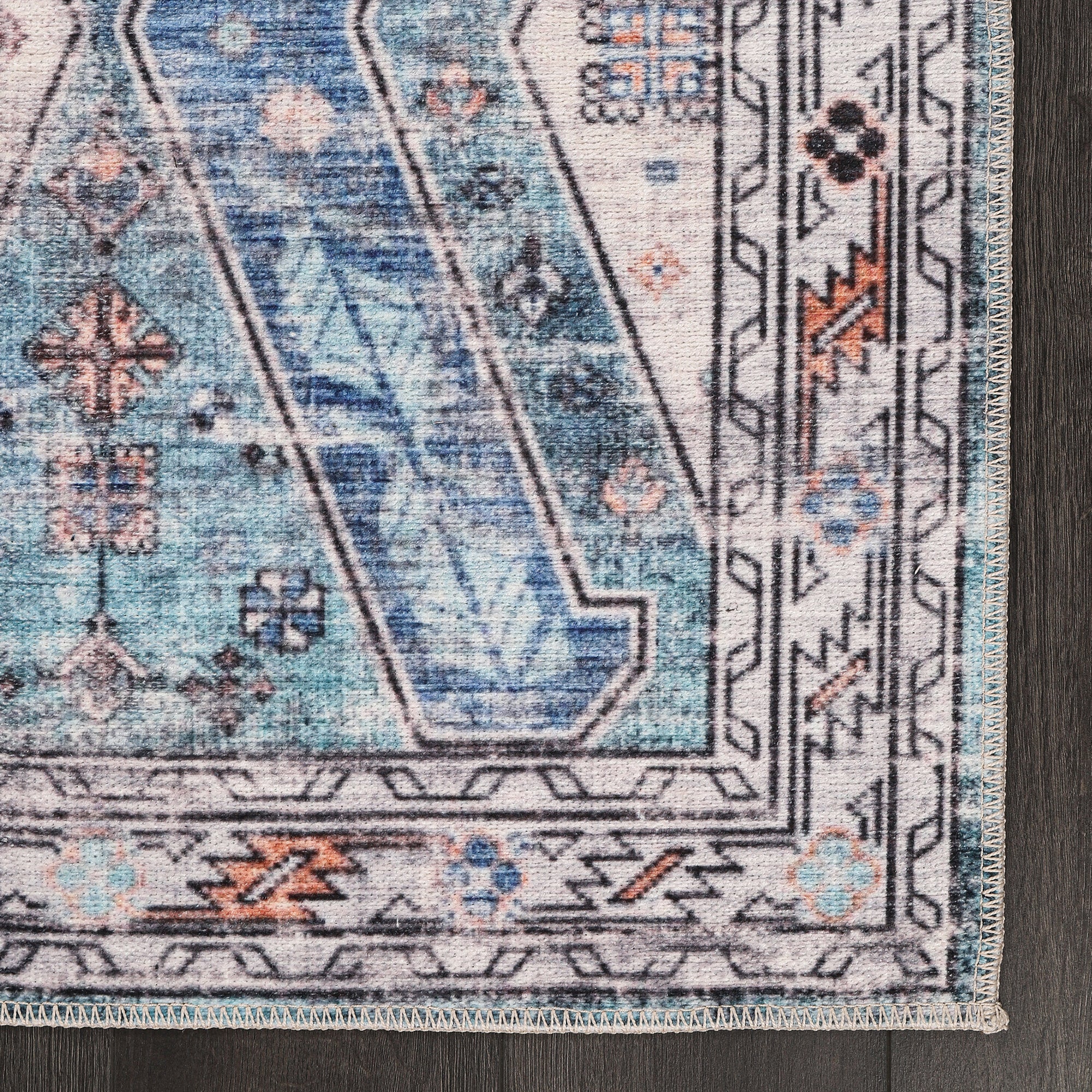 Netline Home Rugs Depot Ð Kilim Red Medallion Washable Rug Ð Design NL1015