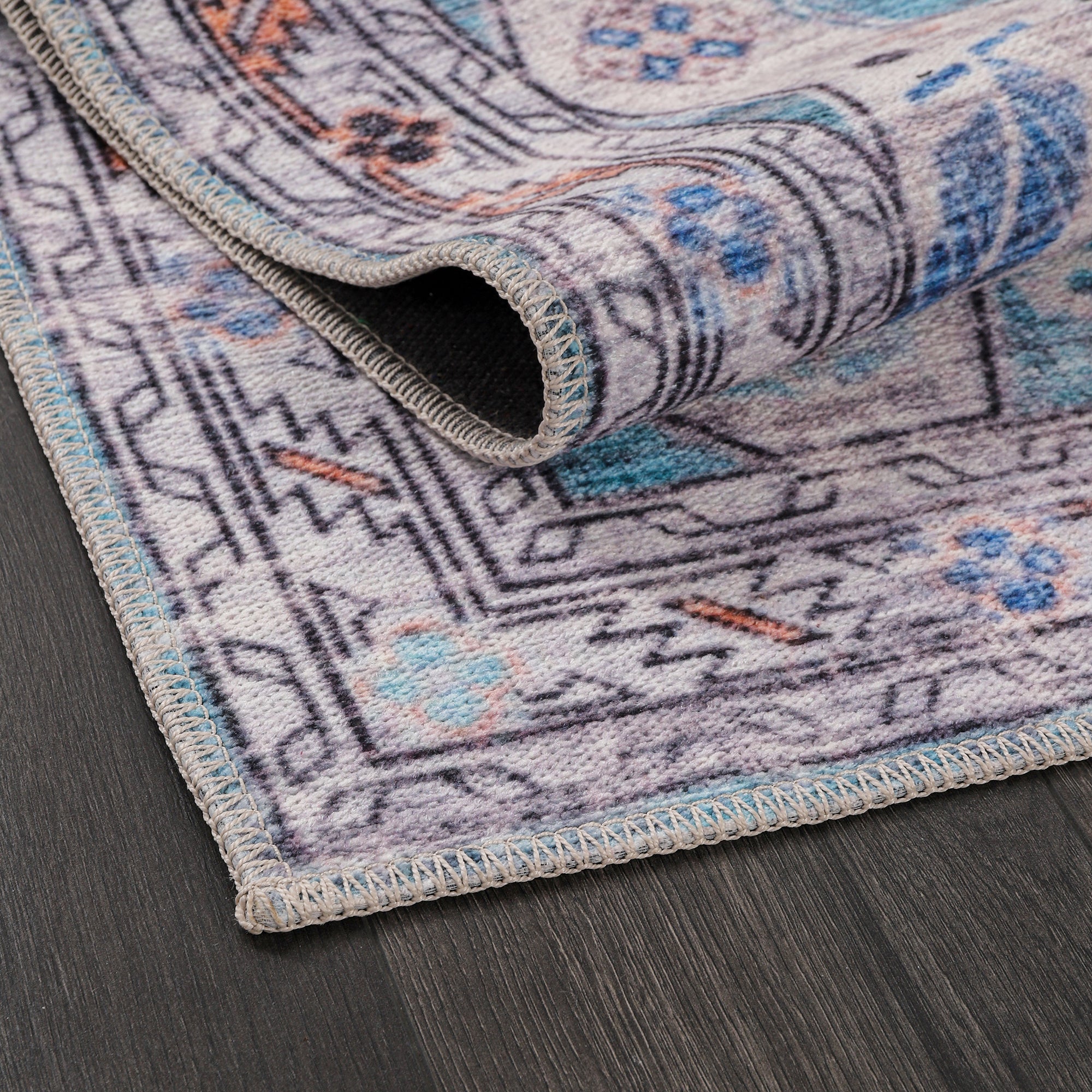 Netline Home Rugs Depot Ð Kilim Red Medallion Washable Rug Ð Design NL1015