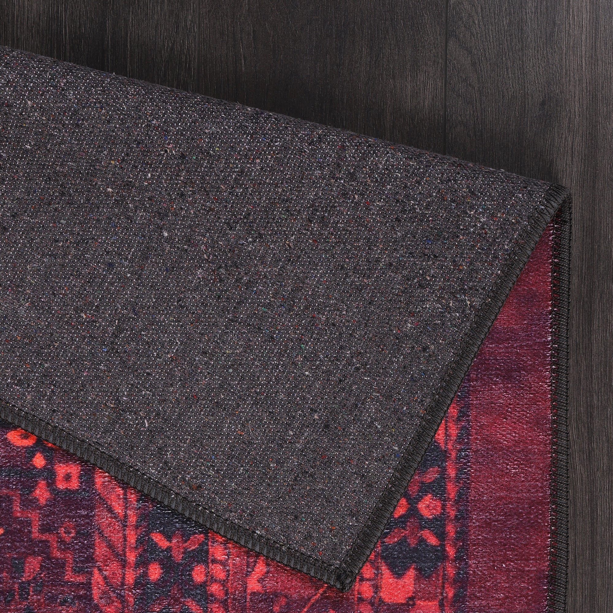 Netline Home Rugs Depot RW1009 – Machine Washable Red Tribal Medallion Rug | Oriental Geometric Carpet for Living Room, Bedroom & Office