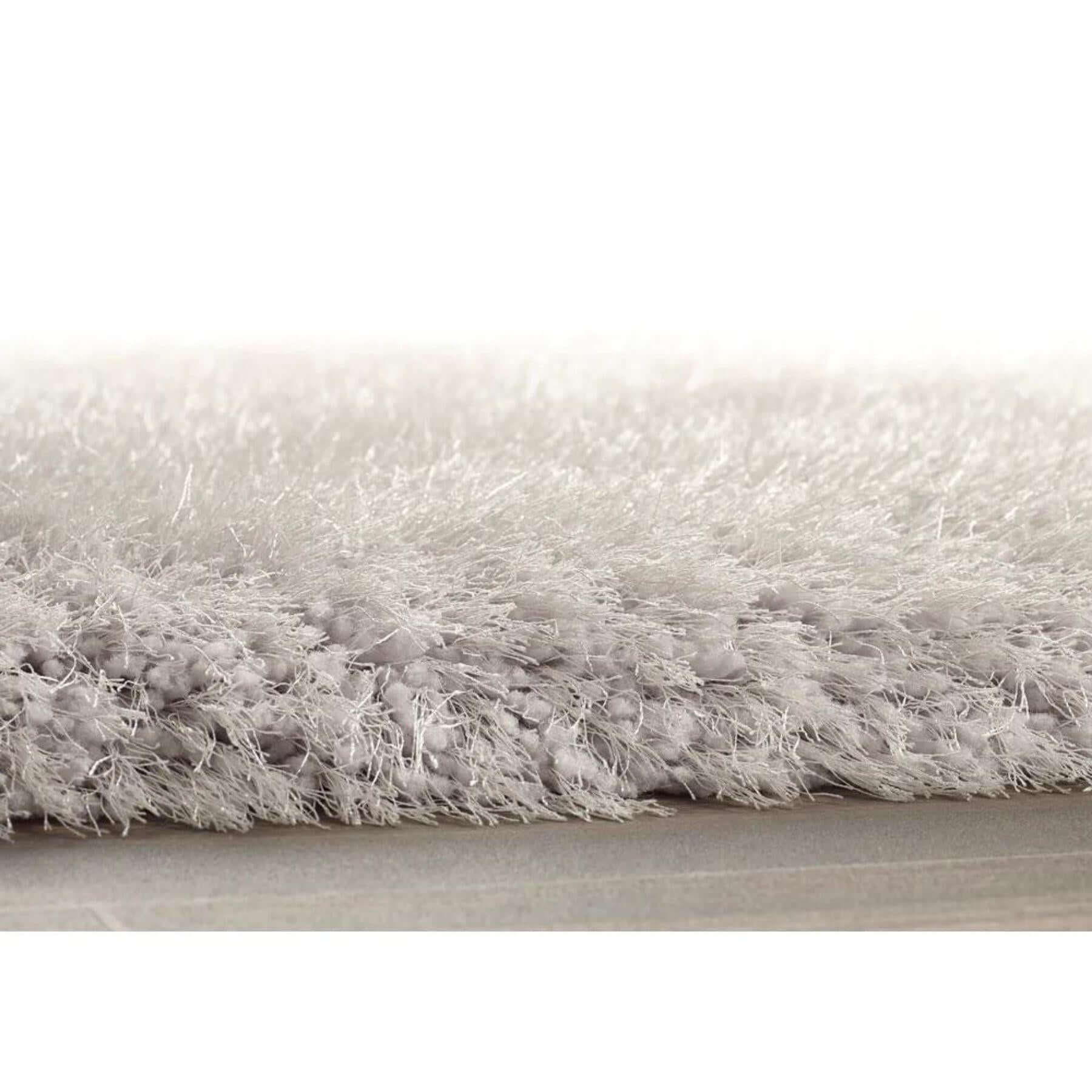 Extravagance Silver Grey Shaggy Rug