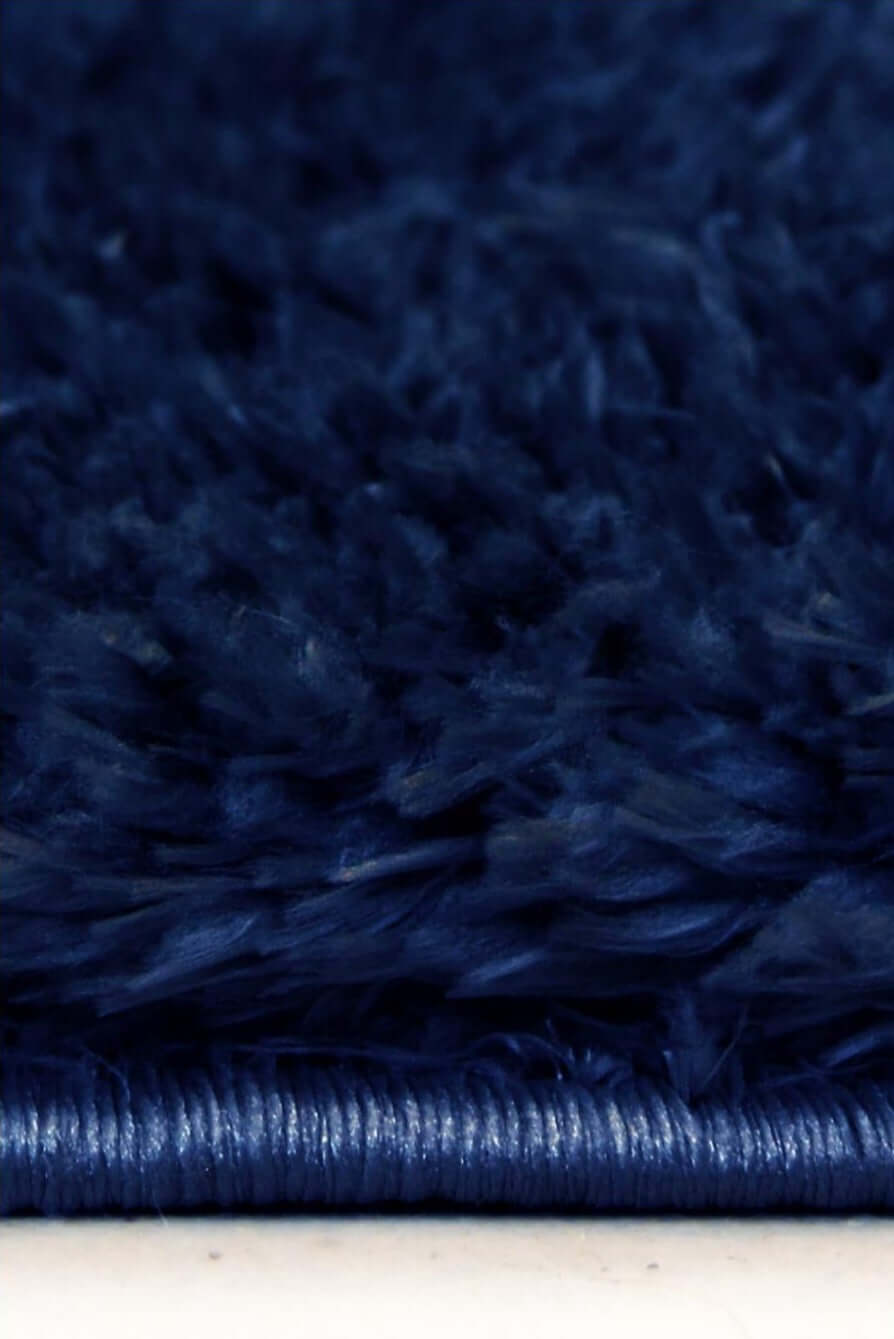 Lagom Navy Shaggy Rug