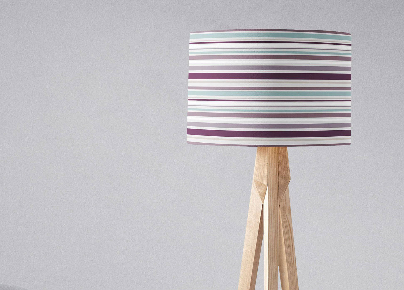 Purple Striped Lampshade โ Ceiling & Table Compatible