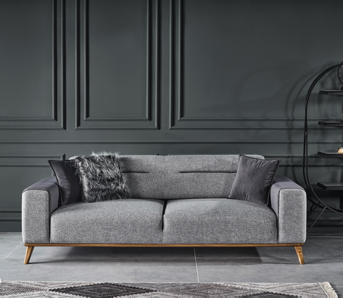 Netline Home Interior Lizbon 3 Seater Sofa with plush cushions and sleek design, perfect for stylish everyday living.