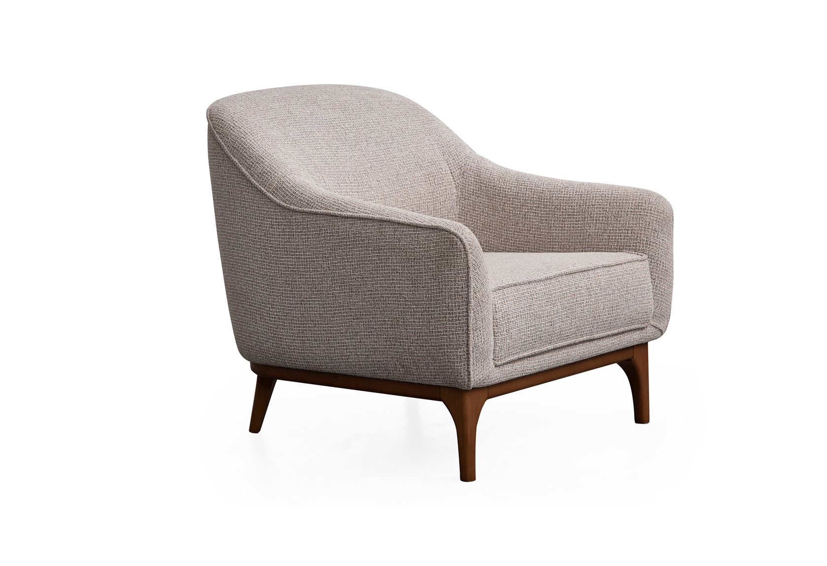 Netline Home Interior Vera armchair with plush fabric upholstery, stylish accent seating for living room or lounge area.