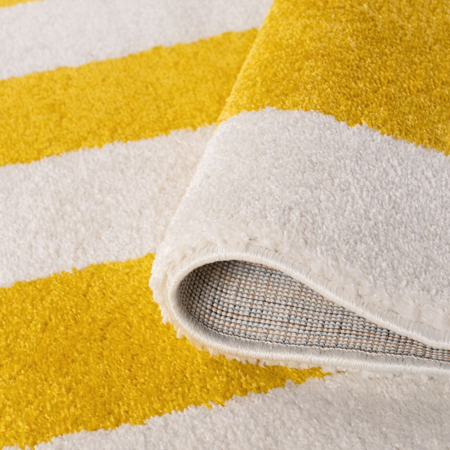 Joli Geometric Yellow & White Rug