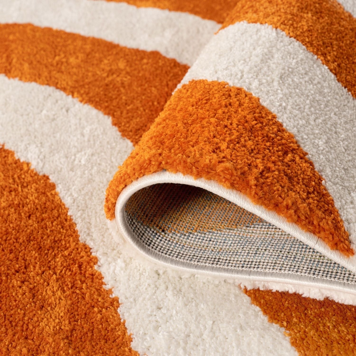 Joli Wave Orange & White Rug