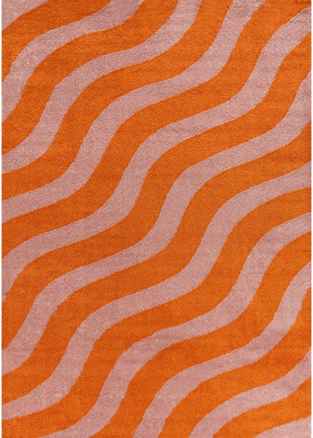 Joli Wave Orange & Pink Rug