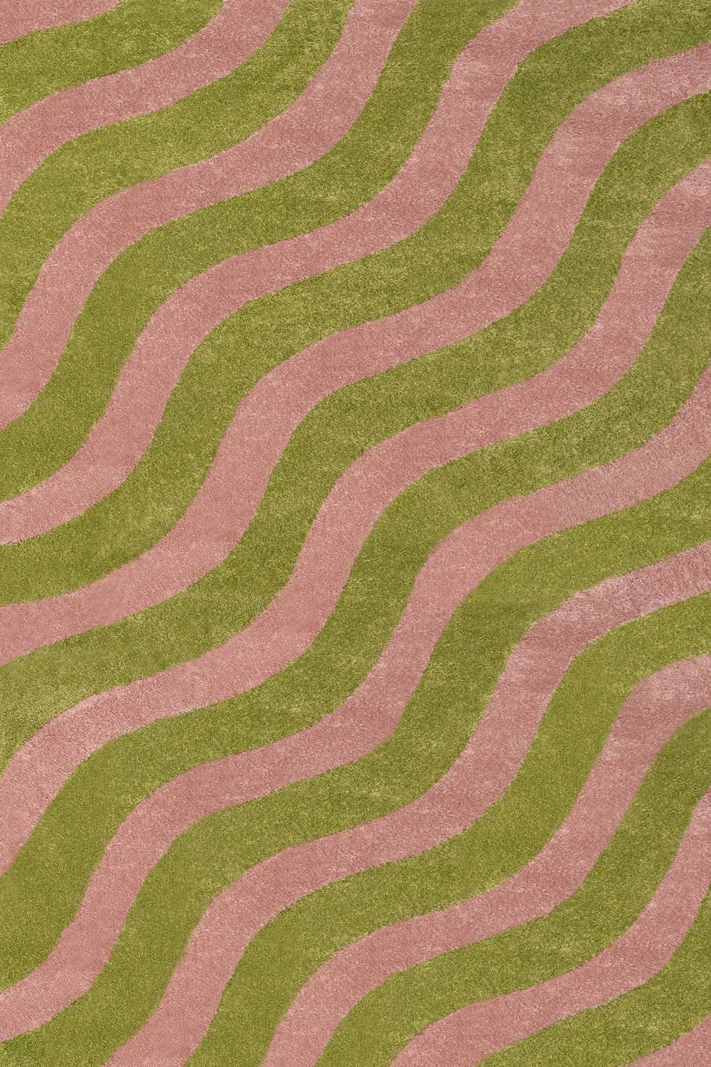 Joli Wave Green & Pink Rug