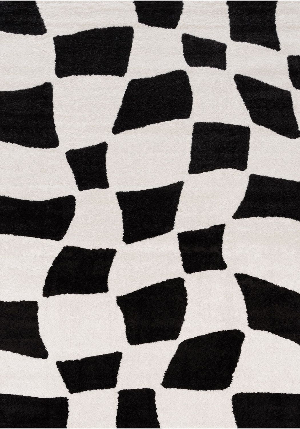 Joli Checkered Black & White Rug