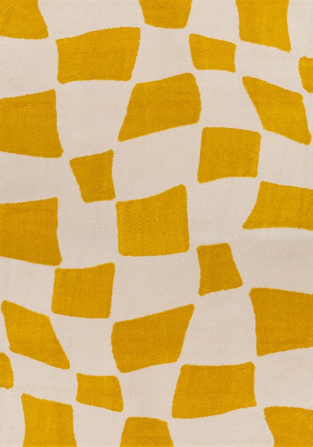 Joli Checkered Yellow & White Rug