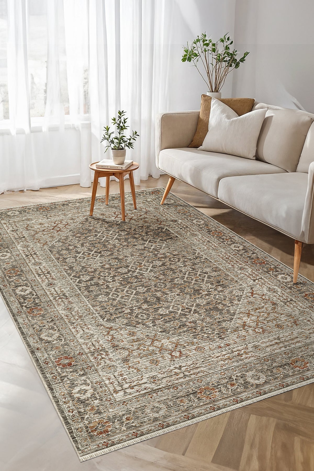 Lavinia Area Rug – Lavinia La011 Cok Renkli Hav Toz Vermez Hali Makine Halisi – Netline Home washable area rug