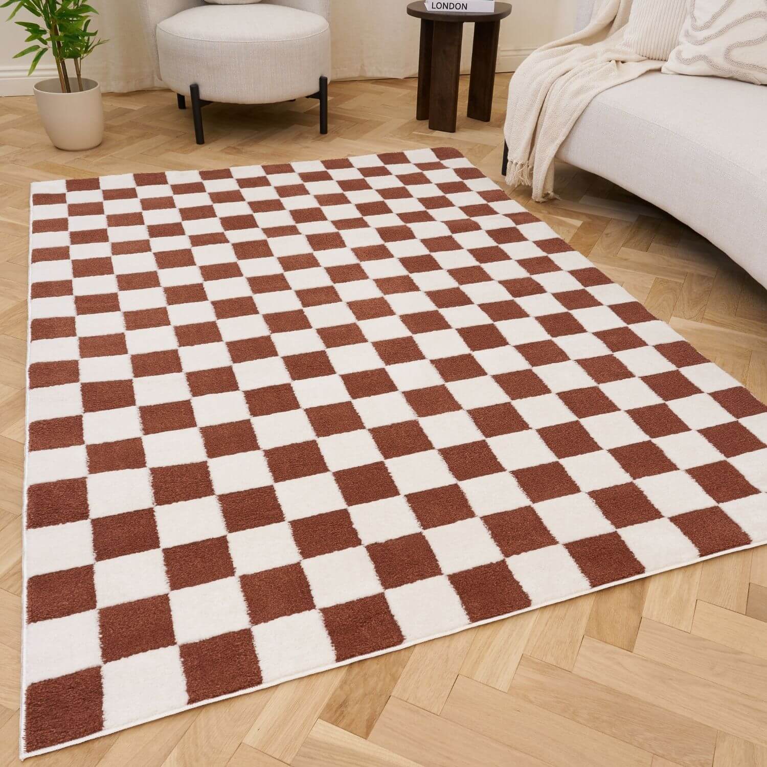 Loft Checkerboard Terra Rug