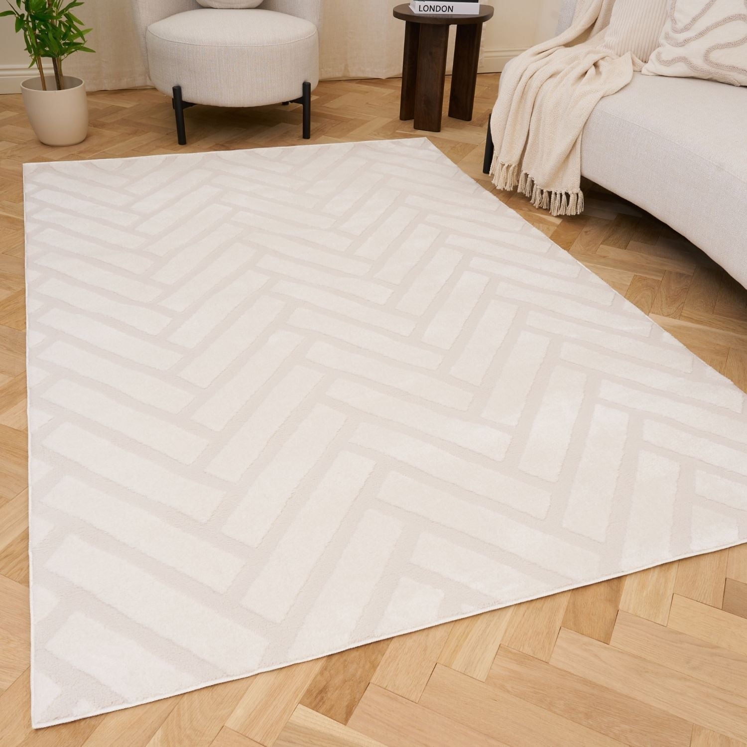 Loft Chevron Cream Rug