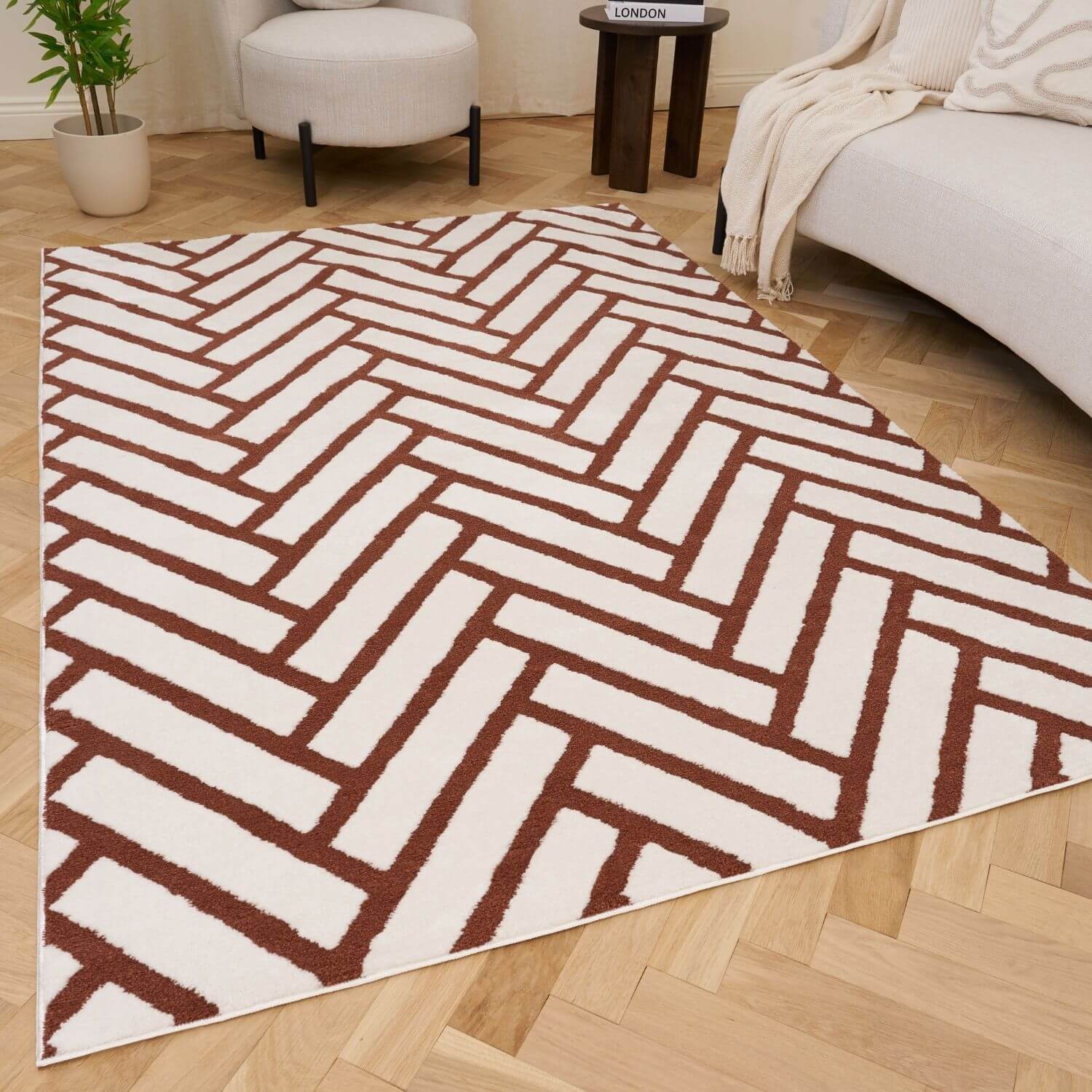 Loft Chevron Terra Rug