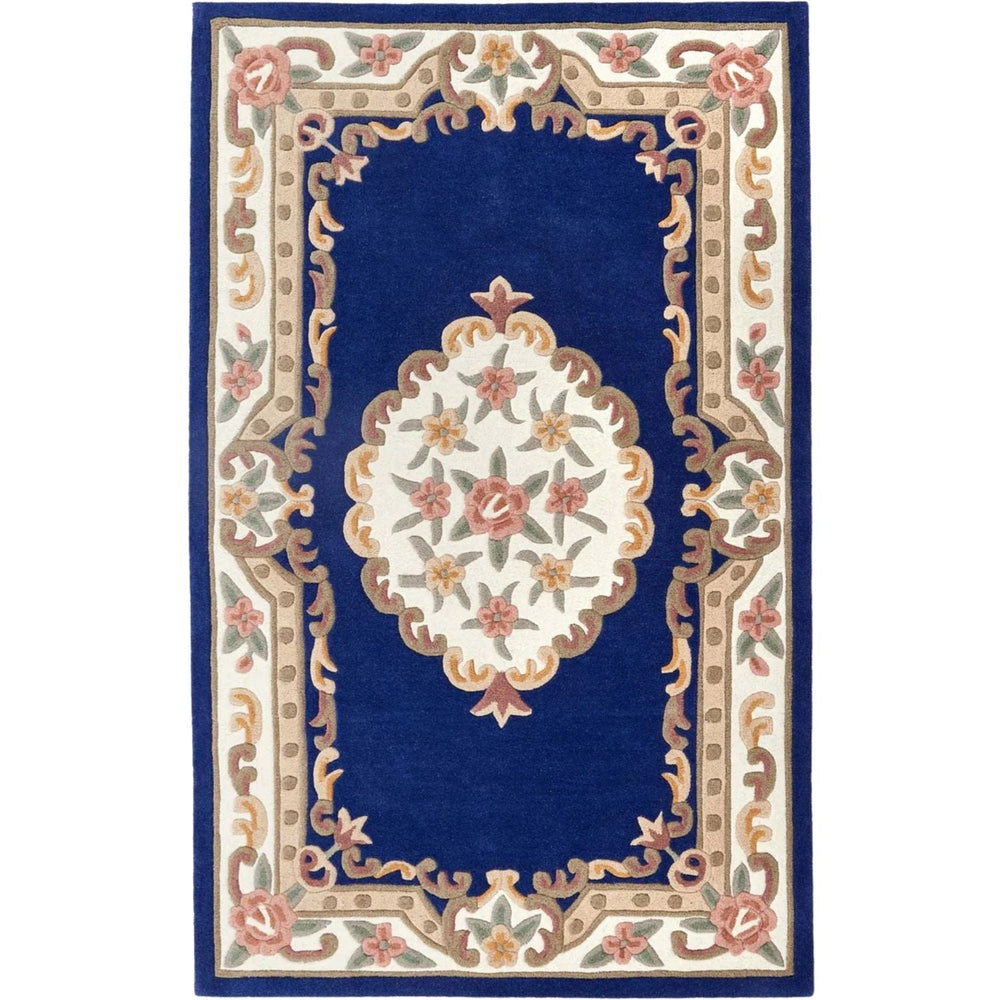 Shensi Navy Medallion Rug