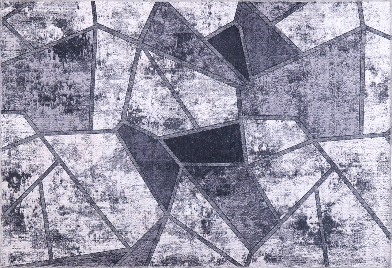 Symmetric Stripes Mid Grey Abstract Washable Rug – Netline Home guide