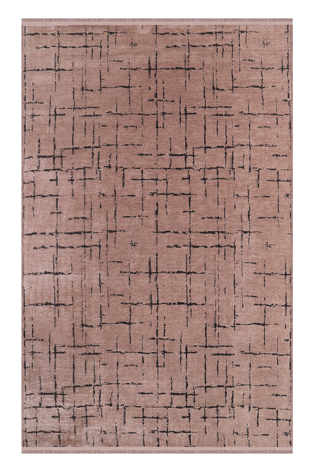 Netline Home Machine Washable Rug NT201 – BROWN Soft Chenille