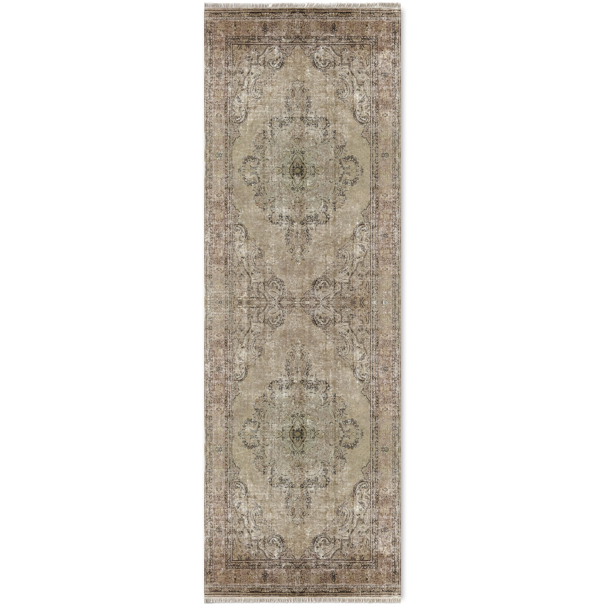 Netline Home Mink Brown Classic Vintage Machine Washable Chenille Rug Design 51-01 - Gallery Image 6 - Netline Home