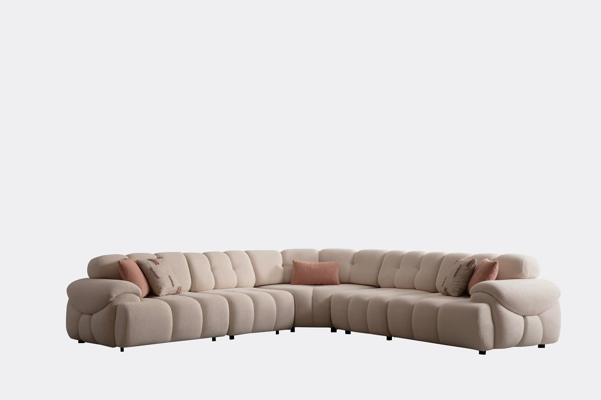 Hestia Modular Sleeper Corner Sofa Set (SG) by Netline Interiors