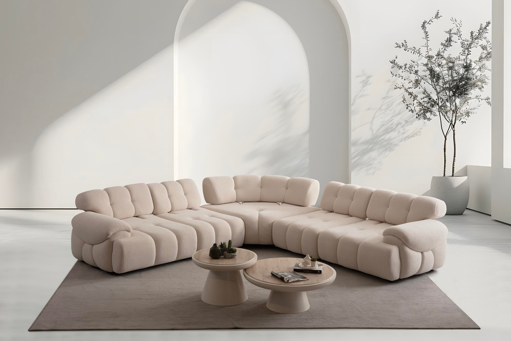 Hestia Modular Sleeper Corner Sofa Set (SG) by Netline Interiors