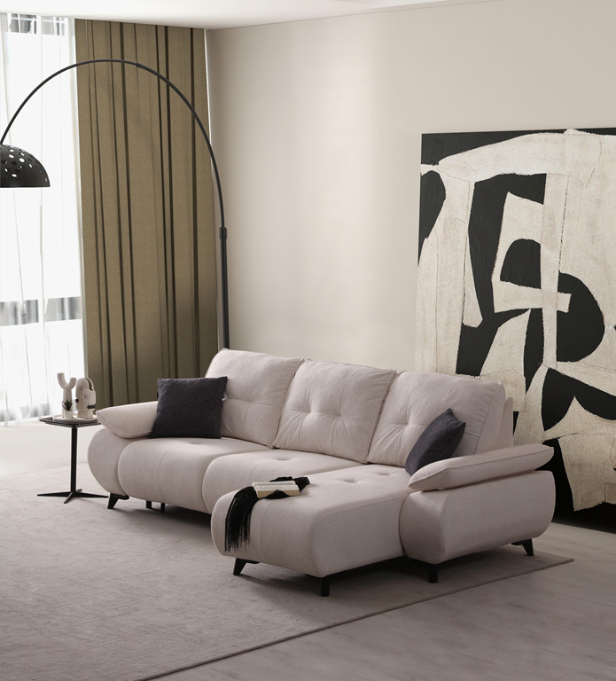 Netline Home Interior Elit Relax corner sofa with plush cushions and modern design, perfect for stylish living room seating.