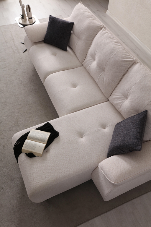 Netline Home Interior Elit Relax corner sofa with plush cushions and modern design, perfect for cozy living room seating.