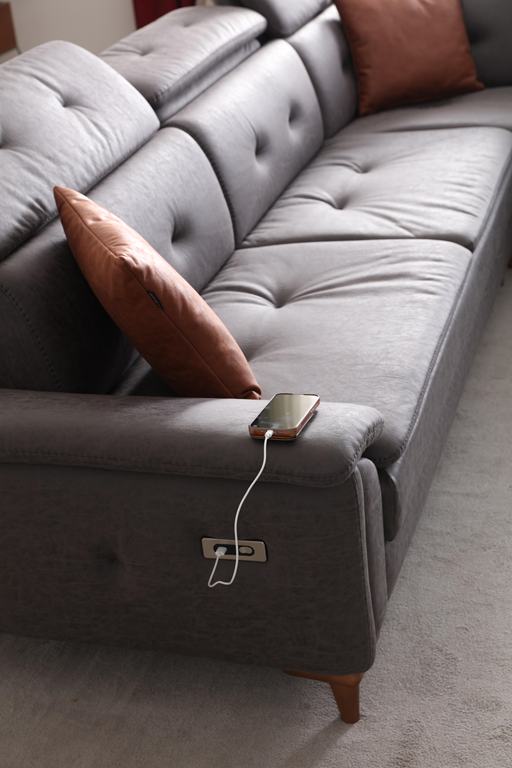 Netline Home Interior Lazio corner sofa with plush cushions and spacious design for comfortable lounge seating.