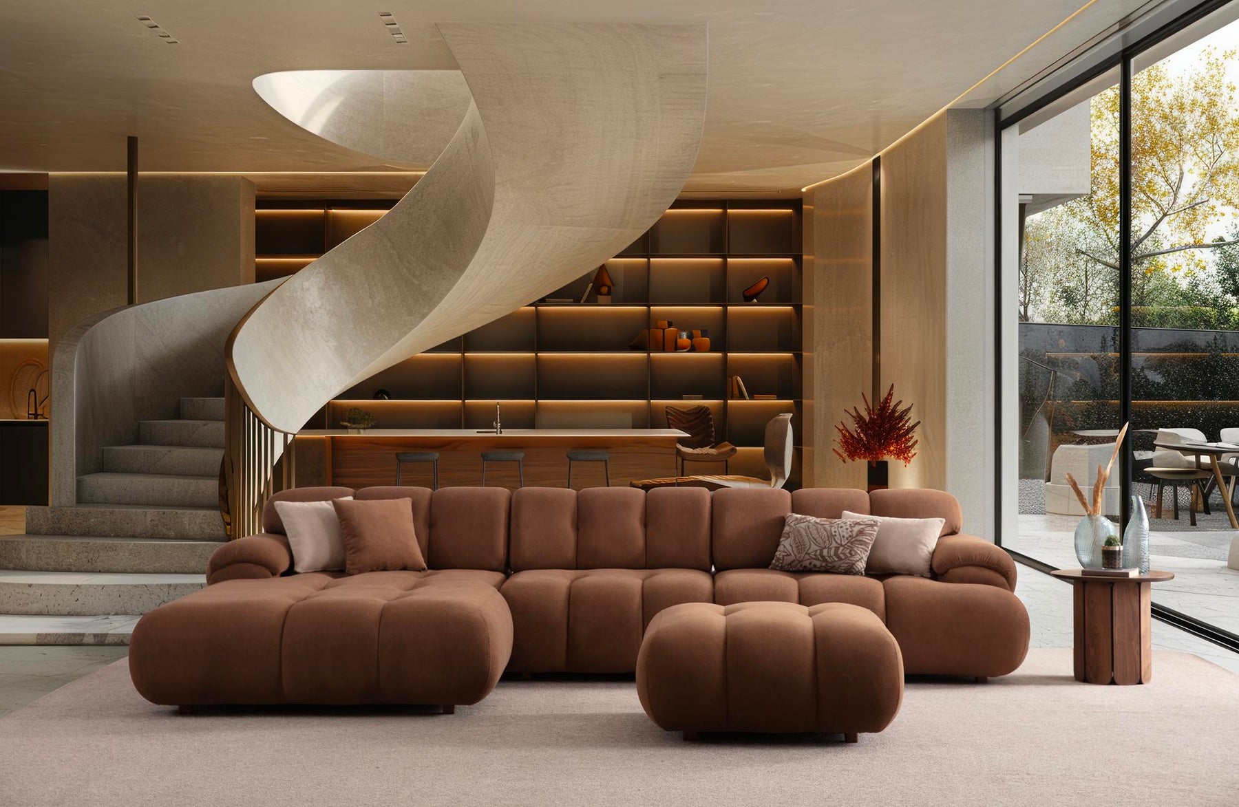 New Hestia Modular Sleeper Corner Sofa Set (SG) by Netline Interiors