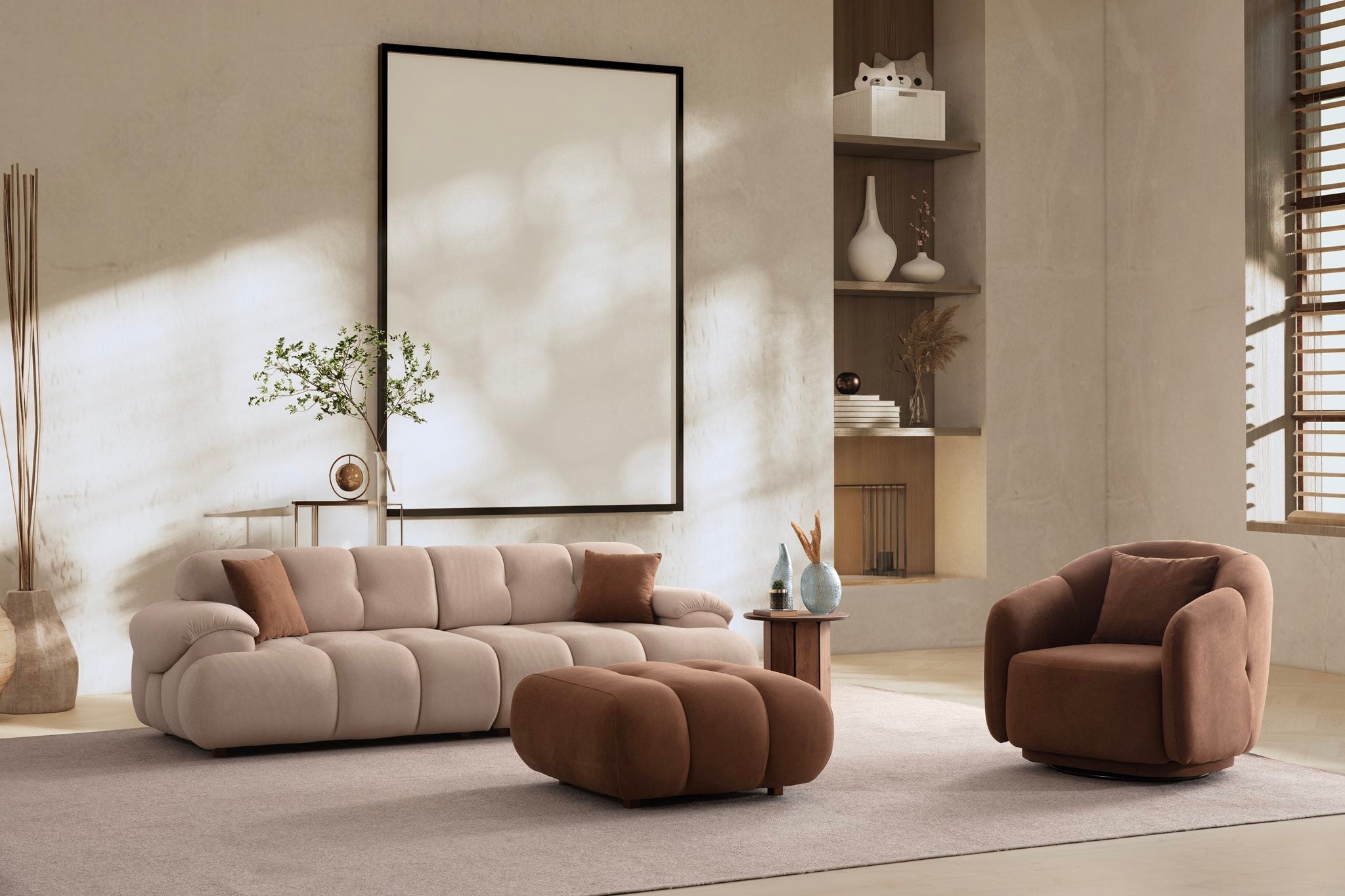 New Hestia Swivel Armchair (SG) by Netline Interiors