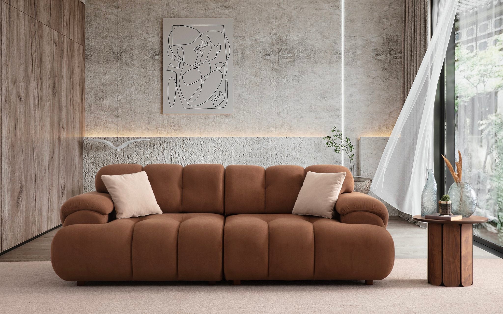 New Hestia Sleeper Sofa Set (SG) by Netline Interiors