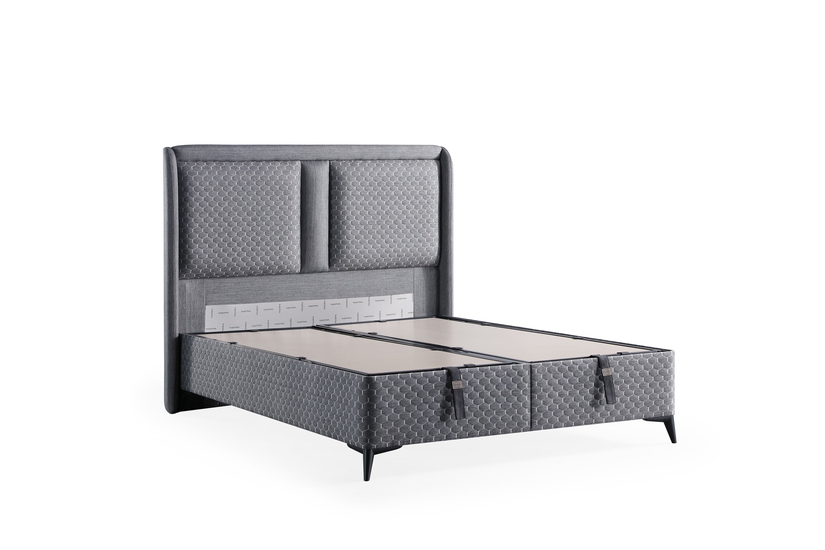 Netline Home Interior floral design headboard and bed base, stylish bedroom support with decorative floral pattern.