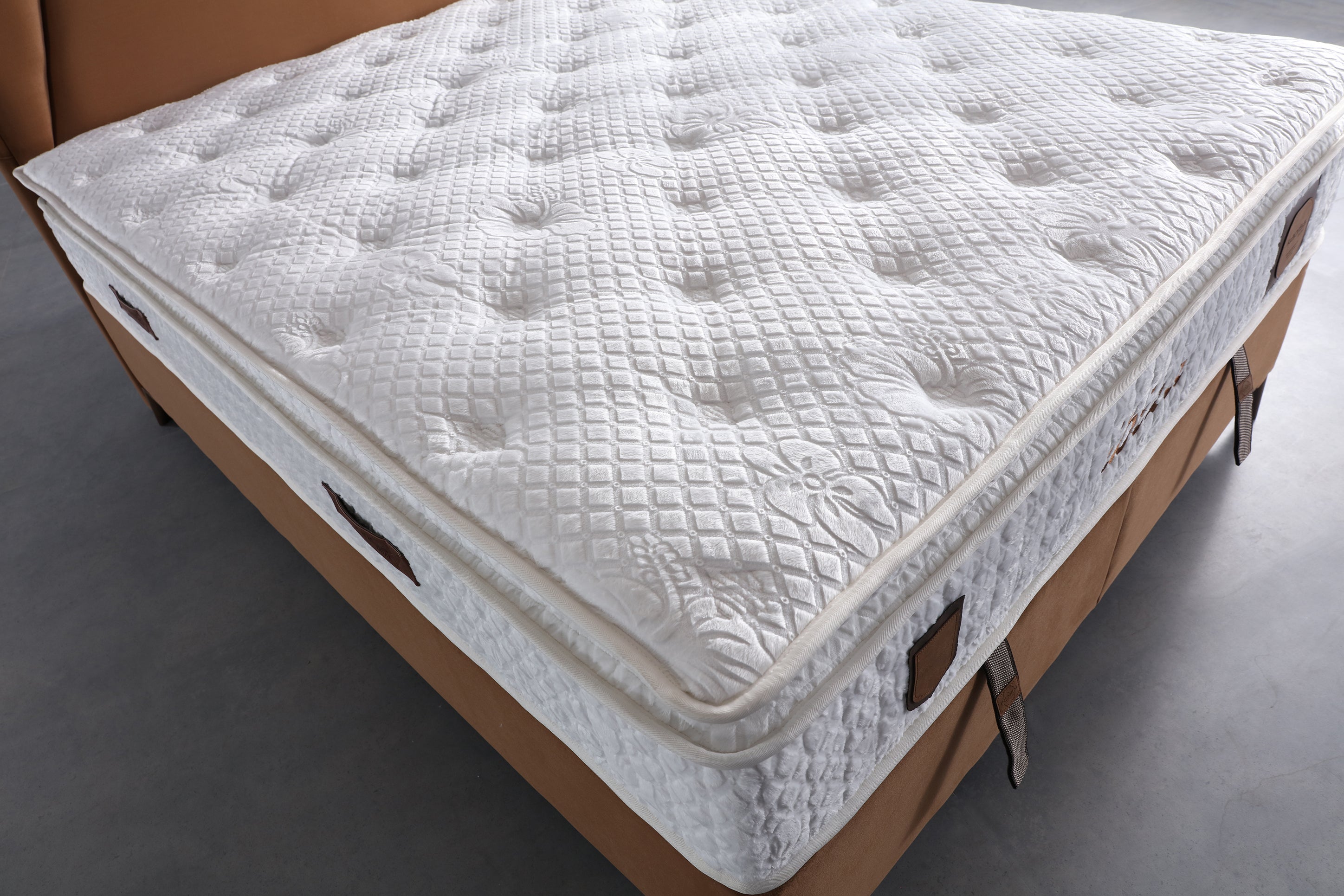 Netline Home Interior Ibiza Bed Set featuring a stylish bedroom comfort with neatly arranged bedding and decorative pillows.