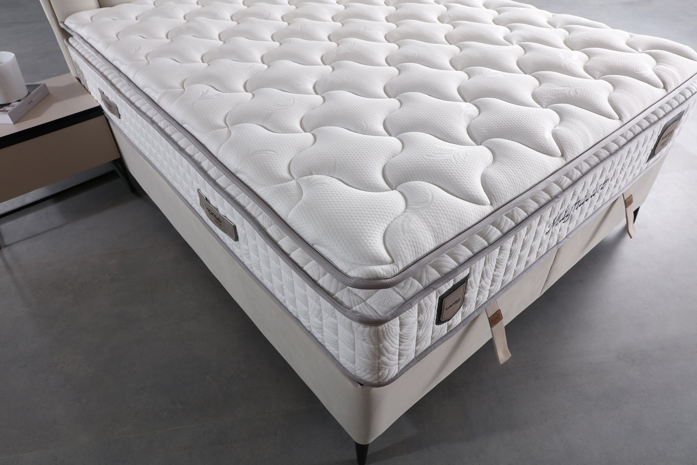 Netline Home Interior Magnecare Bed Sets featuring stylish bedding and cozy bedroom comfort on a neatly made bed.