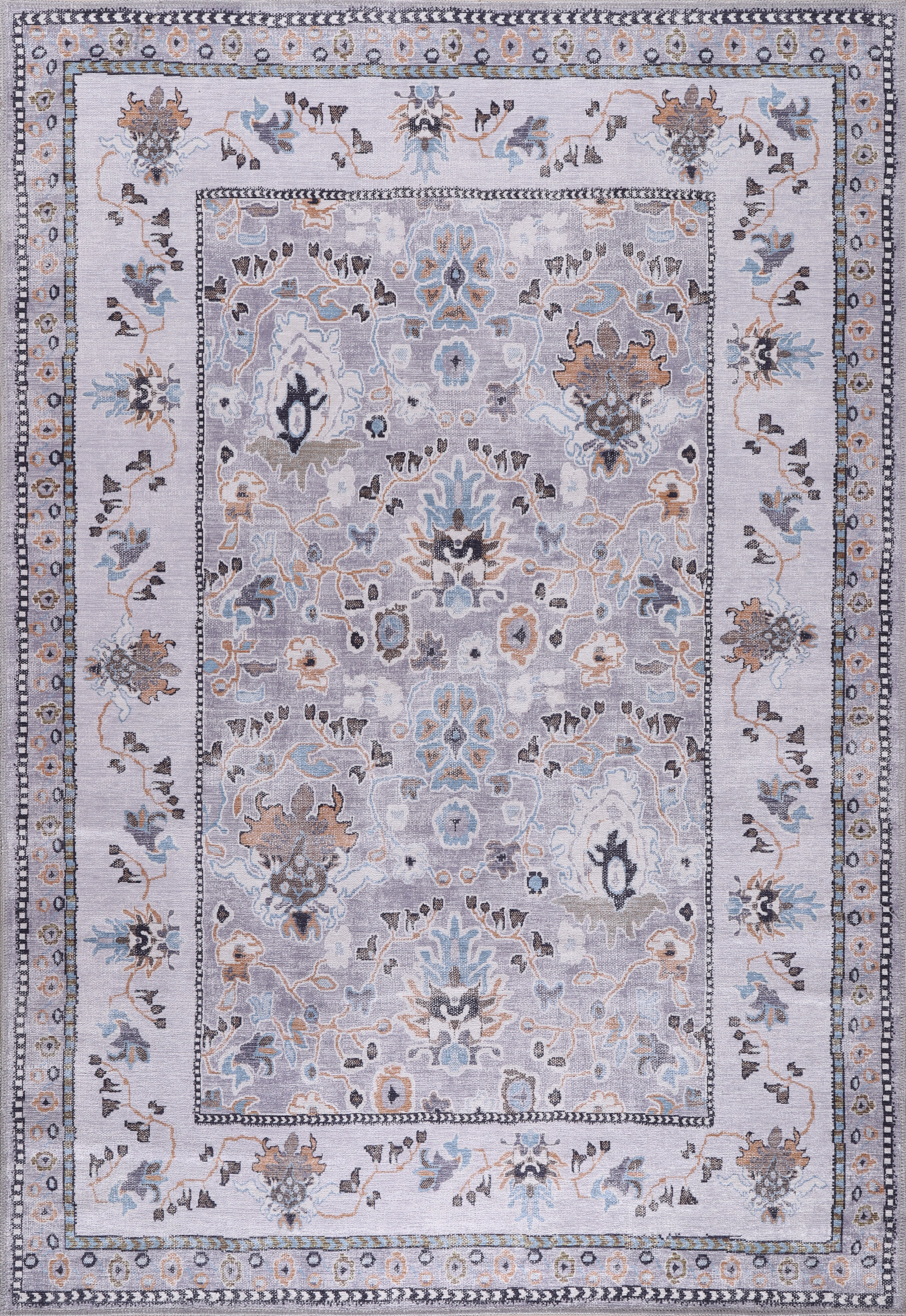 Netline Home Rugs Depot Kilim Red Medallion Washable Rug Design LD0015