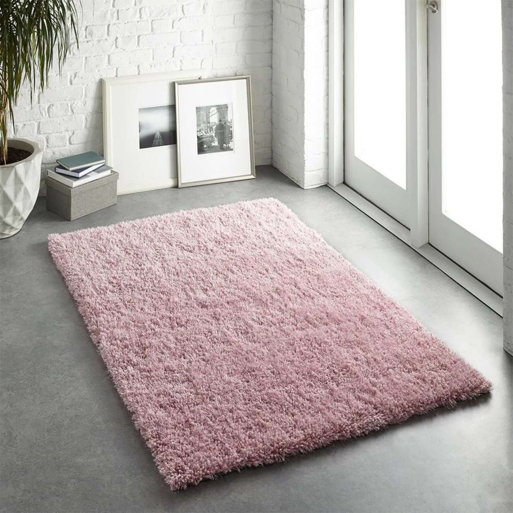 Chicago Pink Shaggy Rug