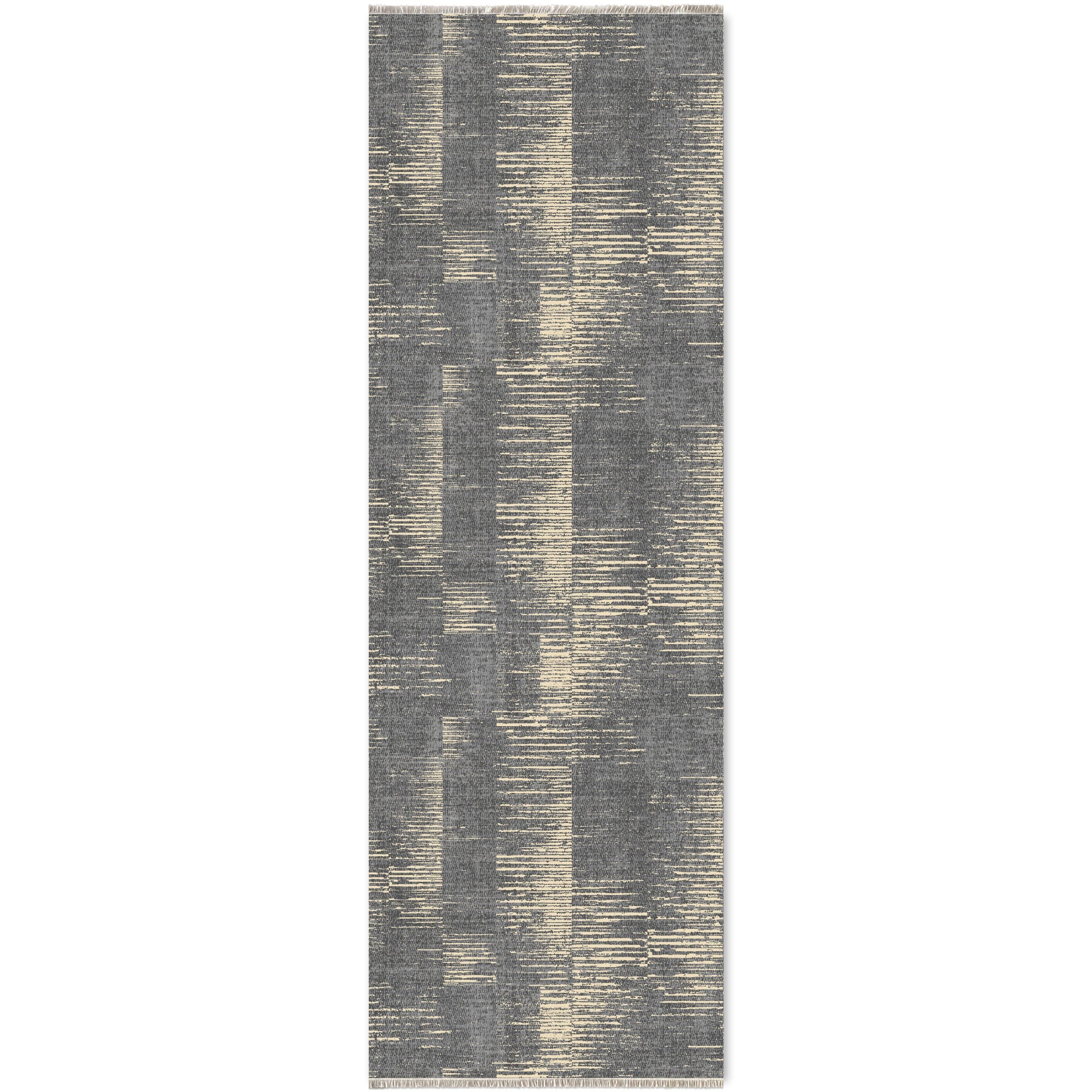 Netline Home Gray Silver Modern Machine Washable Chenille Rug Design 1008 - Gallery Image 6 - Netline Home