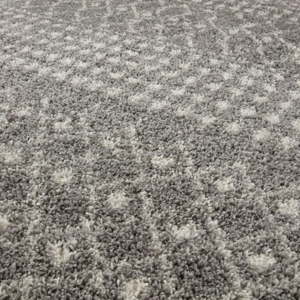 Moroccan Grey Shaggy Rug – 1010