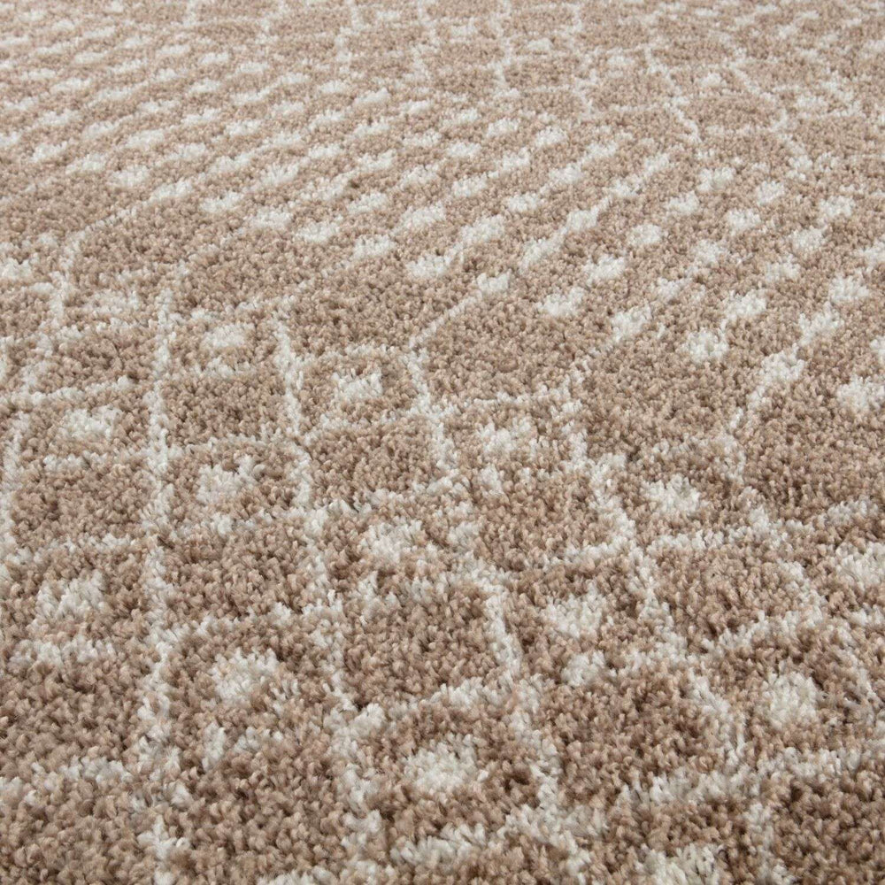 Moroccan Beige Shaggy Rug – 1020