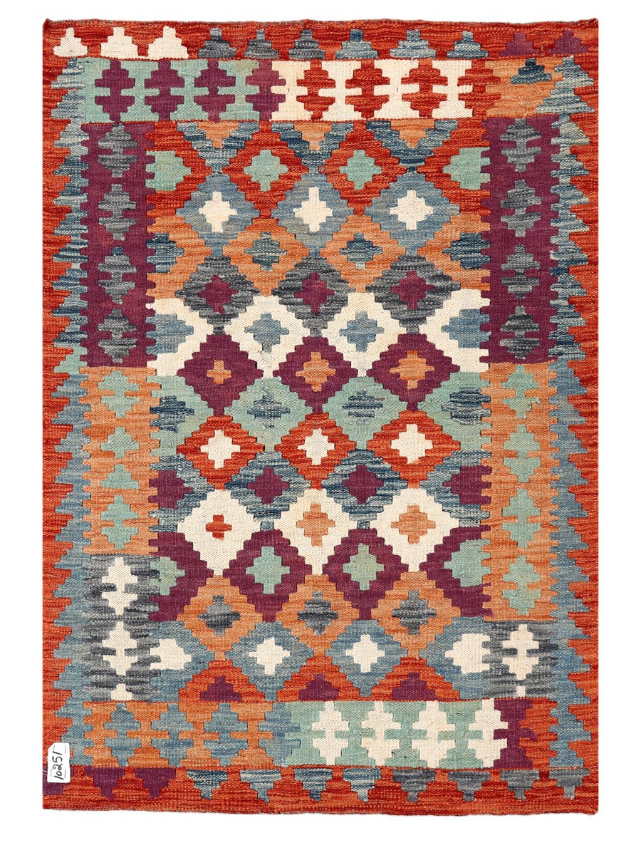Maimana Afghanistan Kilim Rug - 122 x 84 cm