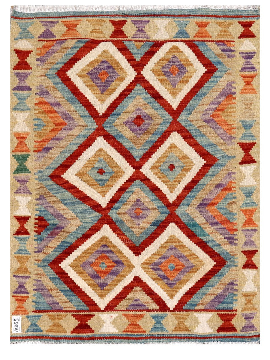 Maimana Afghanistan Kilim Rug - 114 x 84 cm